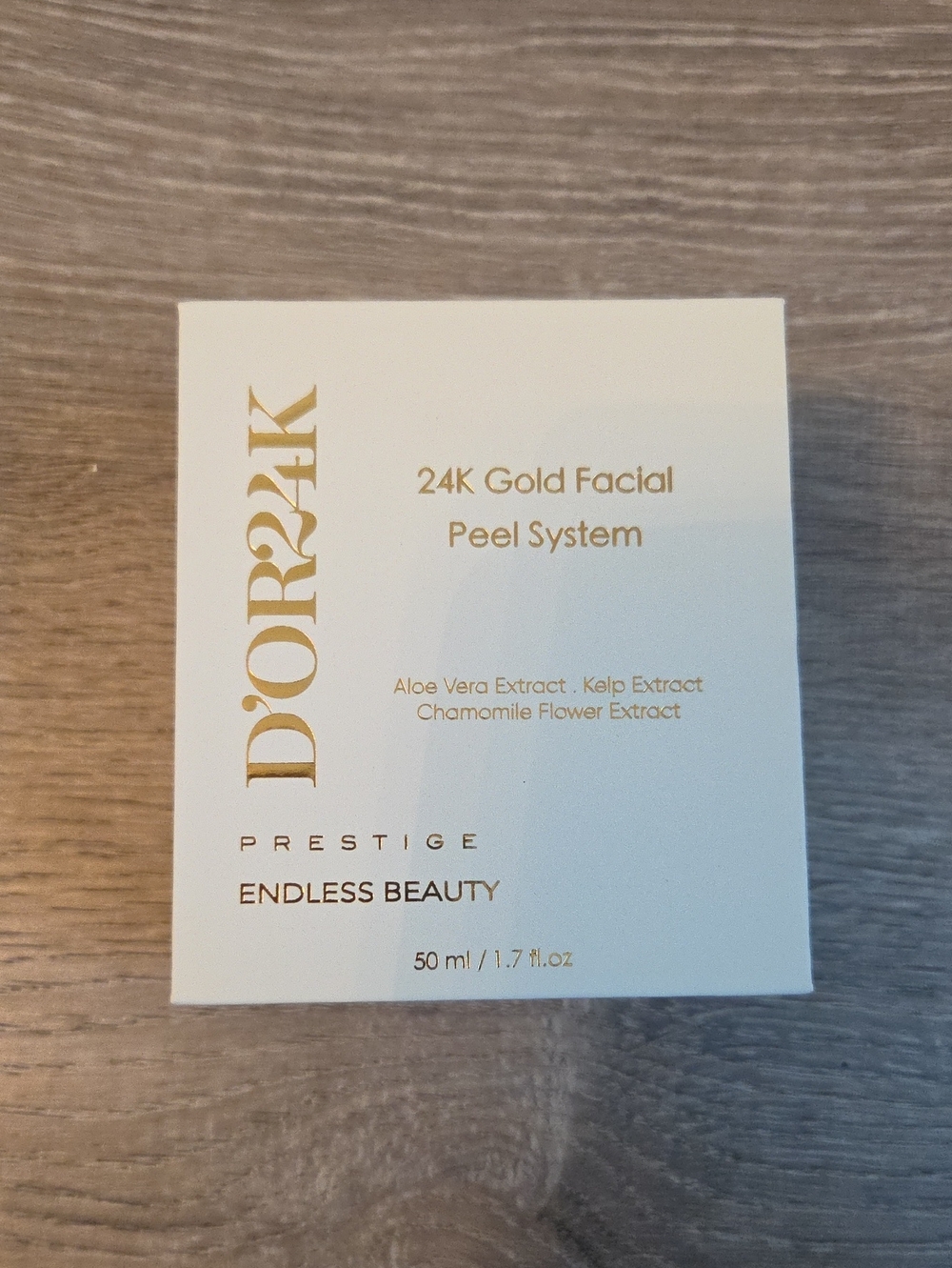 D'OR24K 24K Gold Facial Peel System - White & Gold